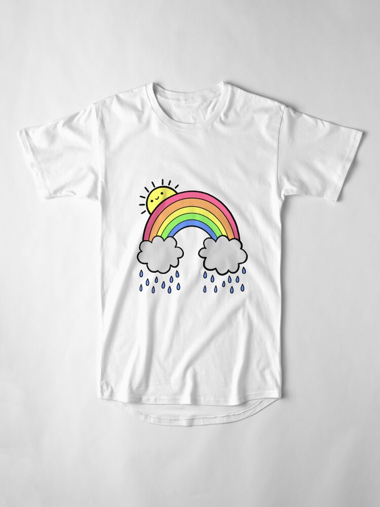 Alternate view of Rainbow Above the Clouds Long T-Shirt