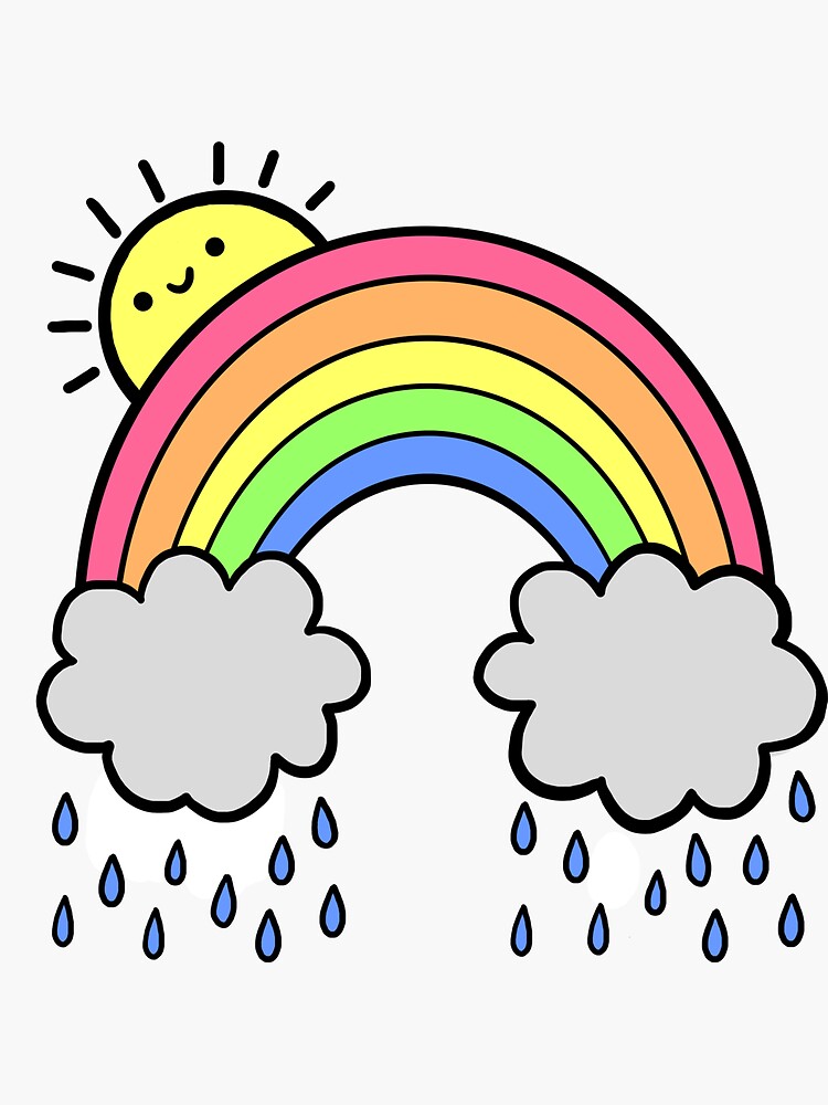 Regenbogen über den Wolken von hellobubblegum