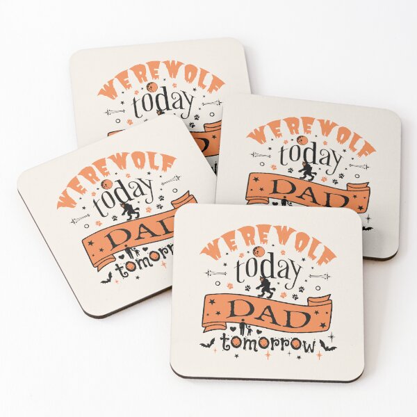 Item preview, Cool Werewolf Today Dad Tomorrow, Fun Design For All Dads On Halloween  designed and sold by TrulyEpoque.