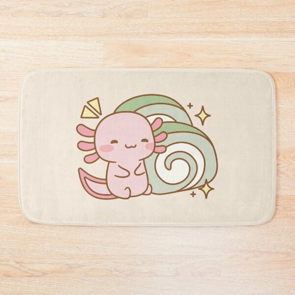 Item preview, Cute Axolotl with Matcha Roll Cake designed and sold by LuYukari.