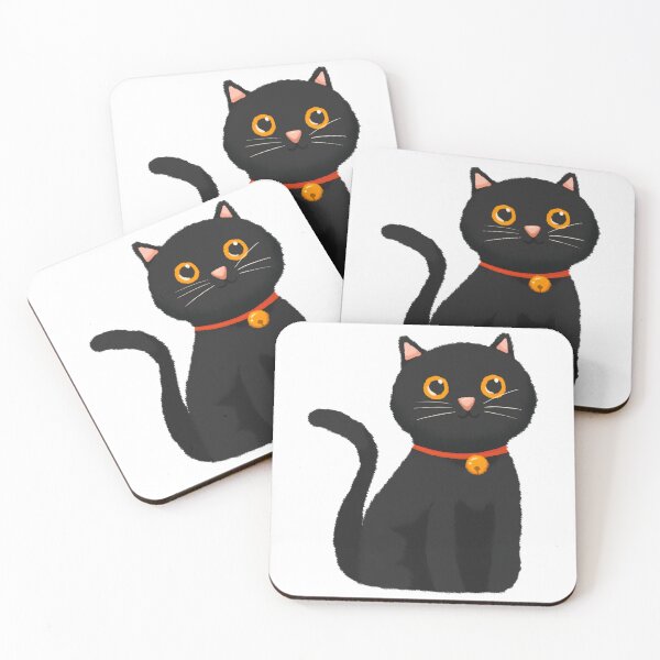 Item preview, Smiling Happy Black Cat designed and sold by muriwaimall.