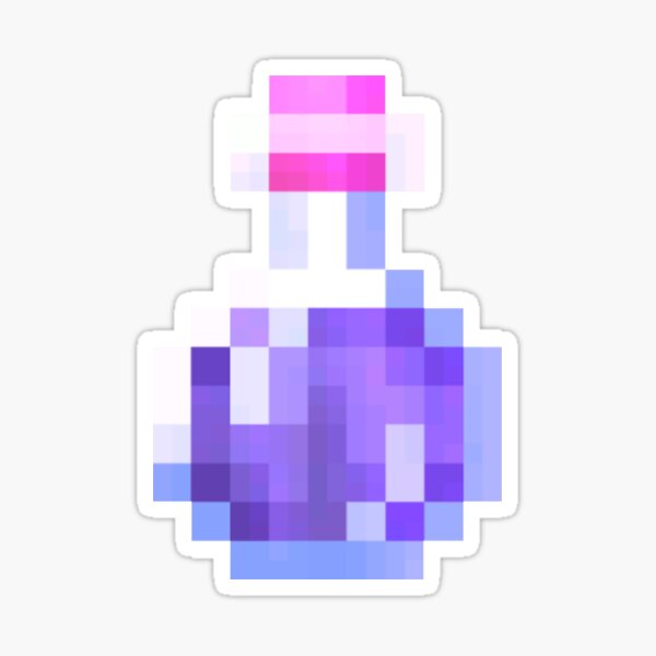 Sunset swirl minecraft potion bottle Sticker for Sale by xBabyBunnyx