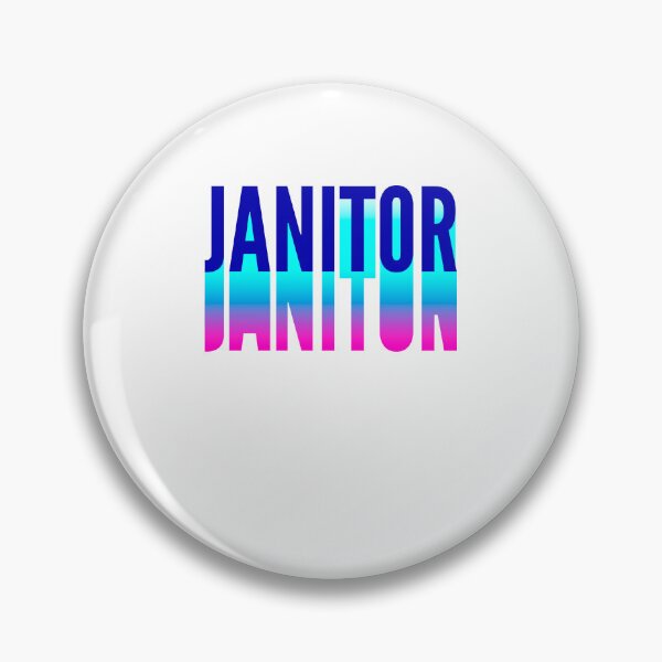 Item preview, Janitor With Long Gradient Shadow designed and sold by SVPOD.