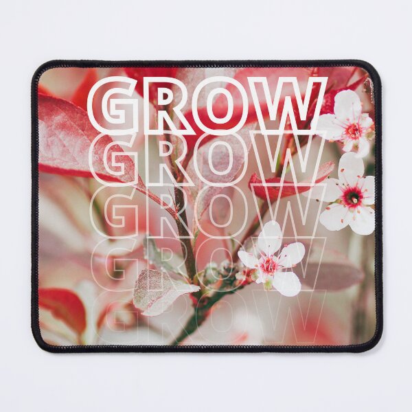 Item preview, GROW (above) - Bright Red And White Blossoms designed and sold by AliceSLee.