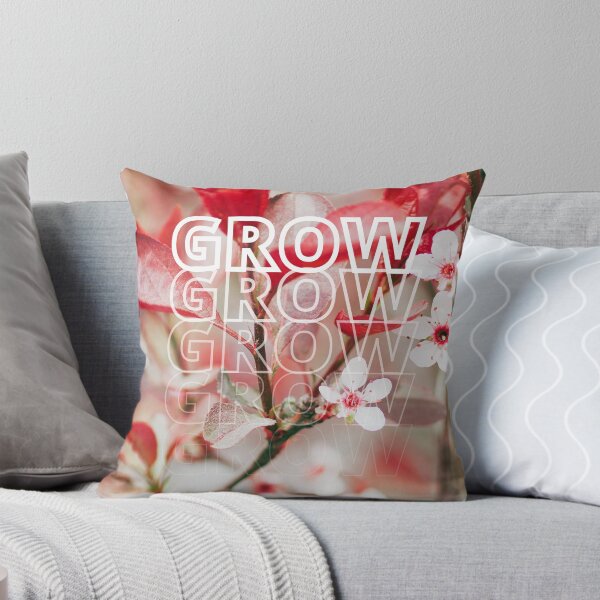 Item preview, GROW (above) - Bright Red And White Blossoms designed and sold by AliceSLee.