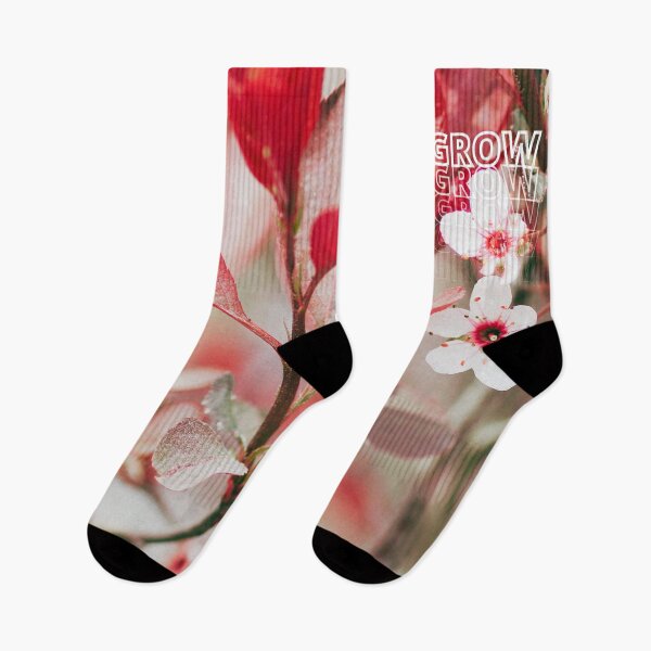Item preview, GROW (above) - Bright Red And White Blossoms designed and sold by AliceSLee.