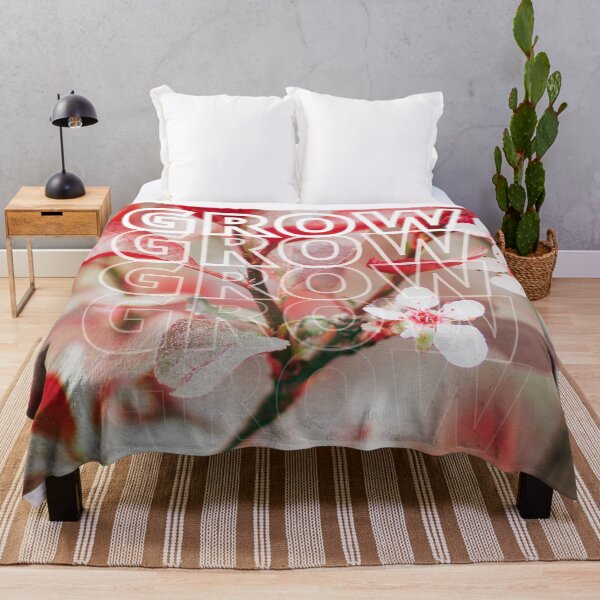 Item preview, GROW (above) - Bright Red And White Blossoms designed and sold by AliceSLee.