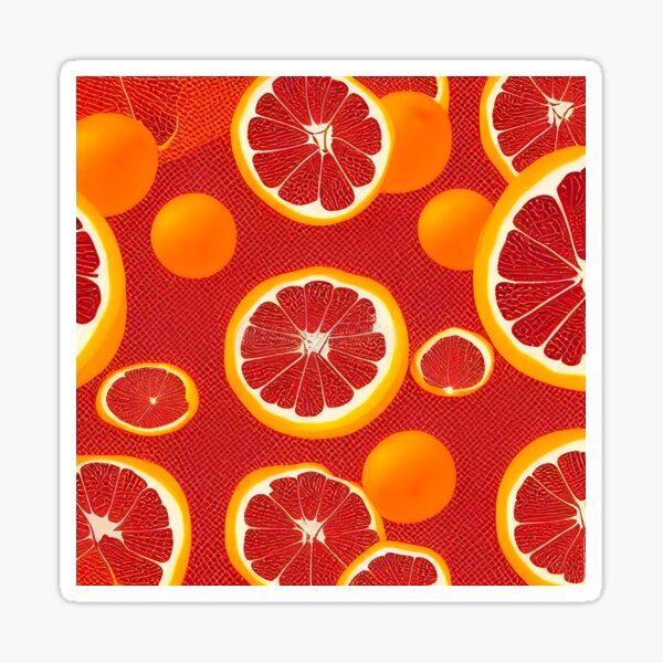 Blood orange/grape illustration Sticker