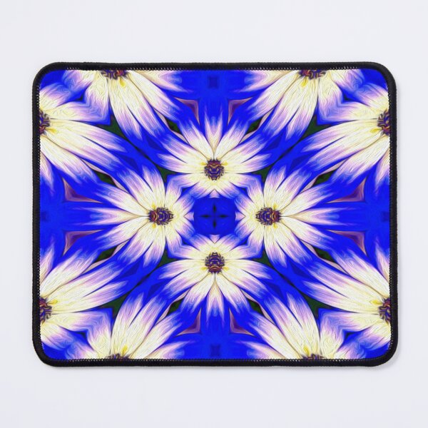 Artikelvorschau, Blaues und weißes Blumenmuster entworfen und verkauft von Patternflower.