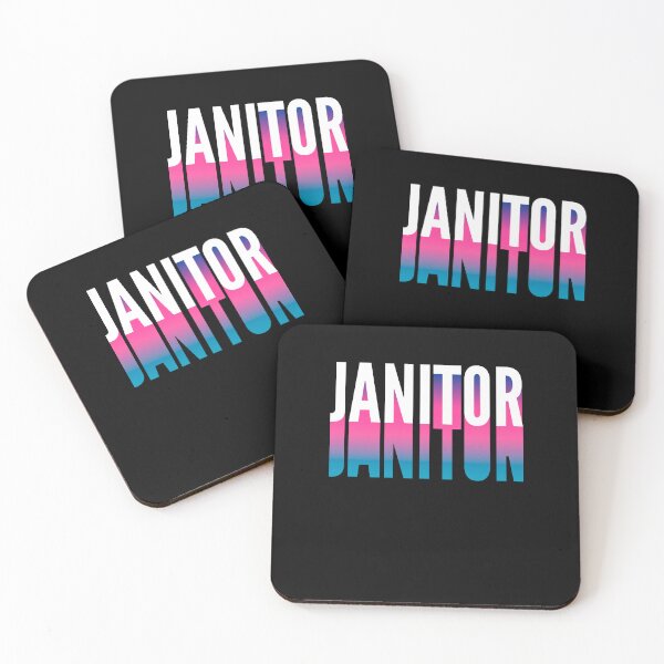 Item preview, Janitor With Long Gradient Shadow designed and sold by SVPOD.