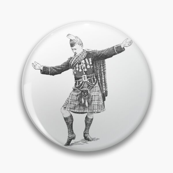 Item preview, Dancing Scottish Highlander designed and sold by Lacebark.