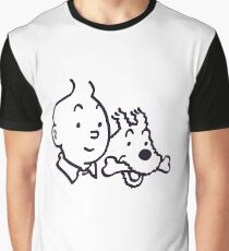 Tintin And Milou Merchandise Graphic T-Shirt