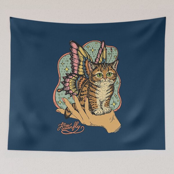 Item preview, Kitten T-ShirtLittle Kittenfly T-Shirt_by Dima Kruk Art_ designed and sold by quantrieutrieu.