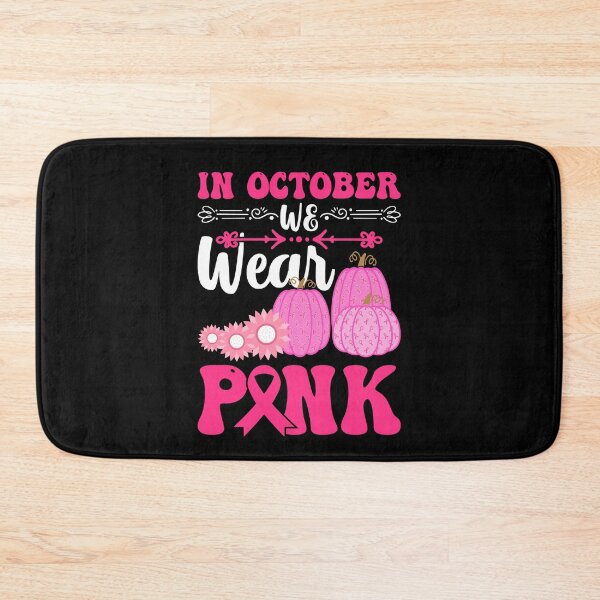 Item preview, In October We Wear Pink Ribbon Flower & Pumpkin Breast Cancer designed and sold by BELASKRI STORE.