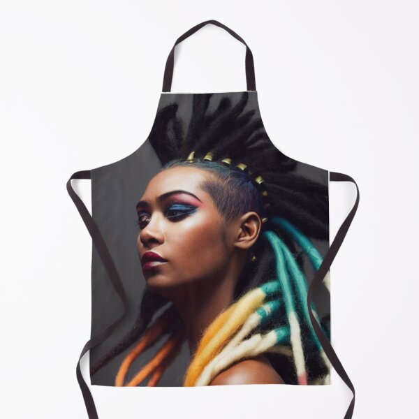 Artikelvorschau, Mohawk Queen Naturhaar Dreadlocks Portrait Art entworfen und verkauft von LocFestNYC.