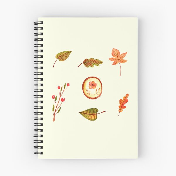 Item preview, Vintage fall flowers and leaves designed and sold by pinkyfish1010.