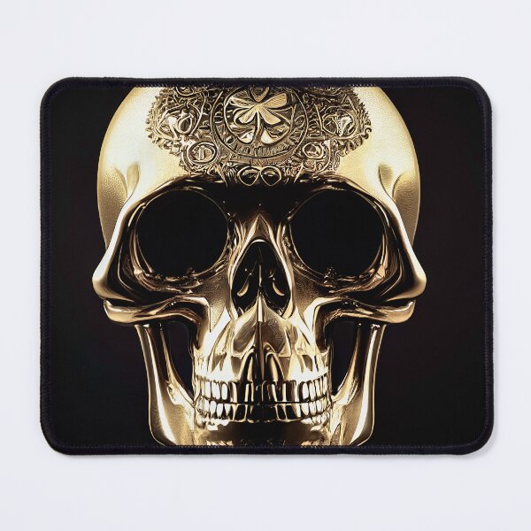 Item preview, a golden scull designed and sold by Aliveforfun.