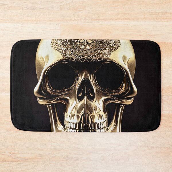 Item preview, a golden scull designed and sold by Aliveforfun.