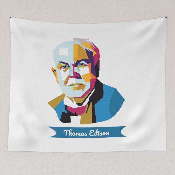 Item preview, Thomas edison portrait designed and sold by KARTICK DUTTA.