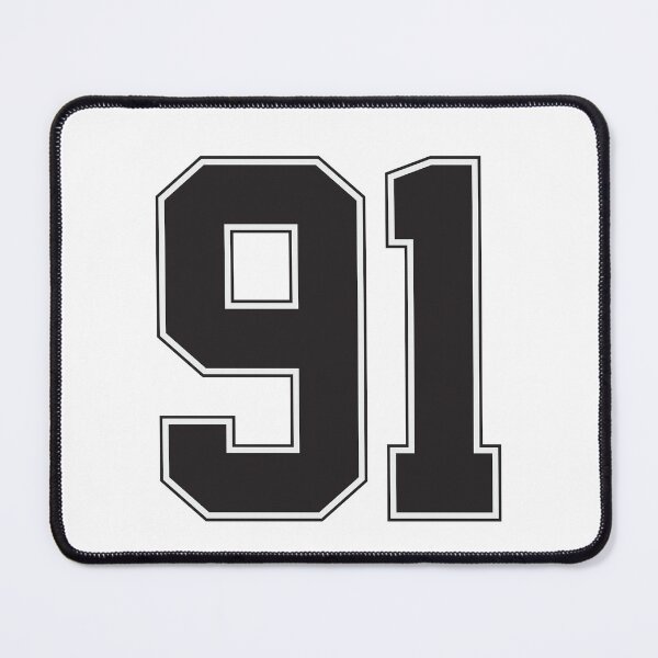 Item preview, Jersey Number 91 Black with line stroke designed and sold by jiromie.