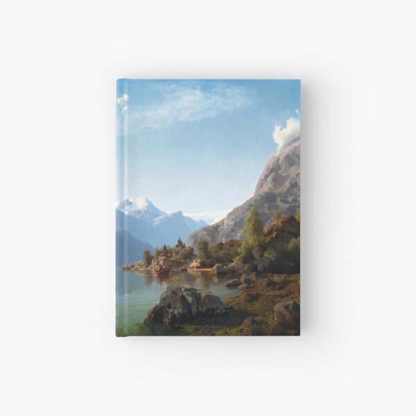 Adolph Tidemand & Hans Gude Bridal Procession on the Hardangerfjord Hardcover Journal
