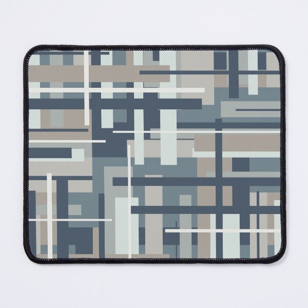 Item preview, Frank - Mid Century Modern Geometric Pattern in Neutral Blue Grey designed and sold by kierkegaard.