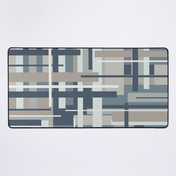 Item preview, Frank - Mid Century Modern Geometric Pattern in Neutral Blue Grey designed and sold by kierkegaard.