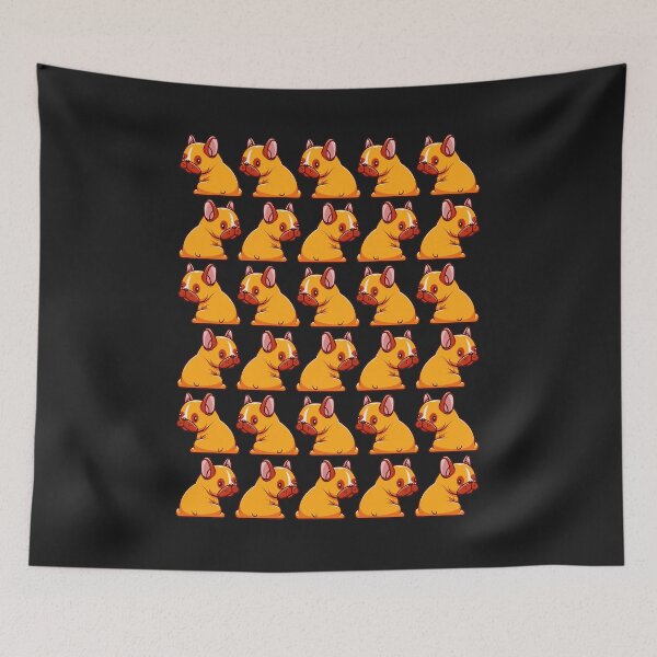 Item preview, Cute Sitting Pug Dog Pattern Happy Pug designed and sold by Pugstuff.
