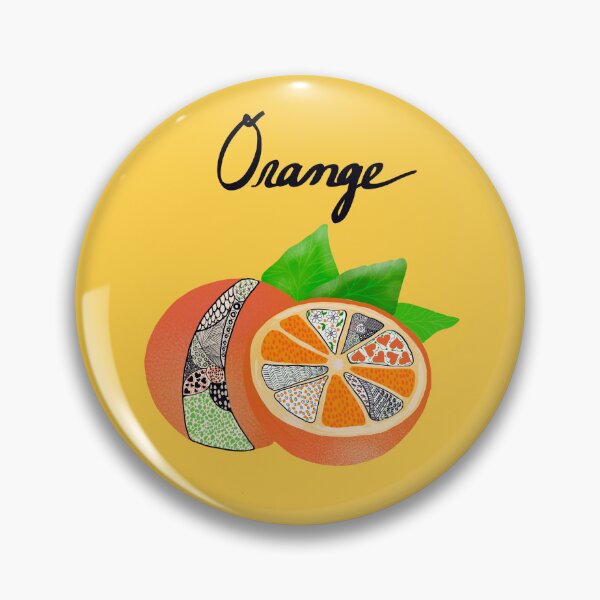 Item preview, Fruity Orange Doodle Art designed and sold by Birgit Dugan.