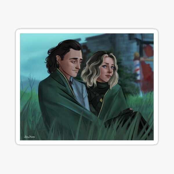 loki y sylvie Pegatina