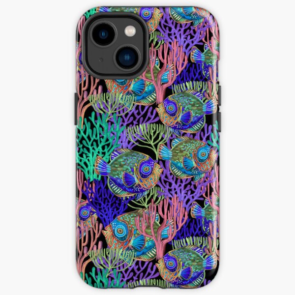 Neon Fish & Corals iPhone Tough Case