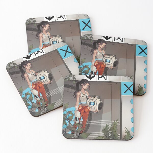 Item preview, Portal 2 Chell and Wheatley designed and sold by Flaamez.