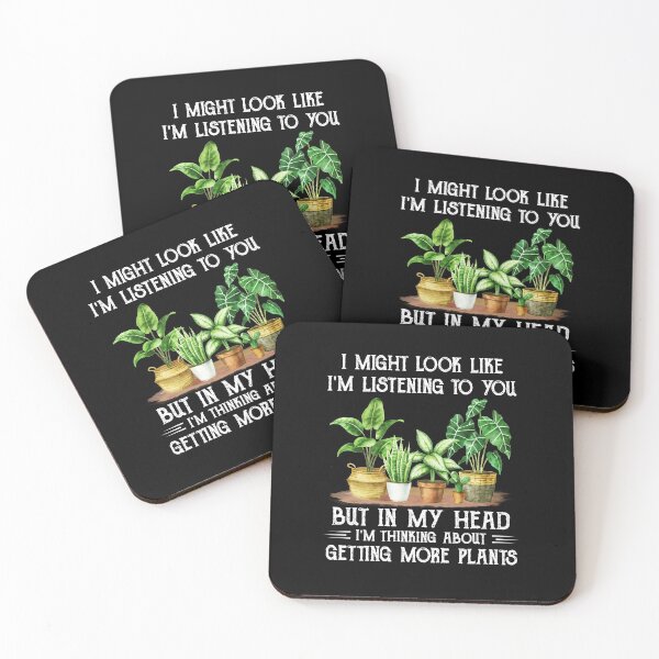 Item preview, I might look like I'm listening to you but in my head I'm thinking about getting more plants gardening nature cute vintage designed and sold by beckadamr.