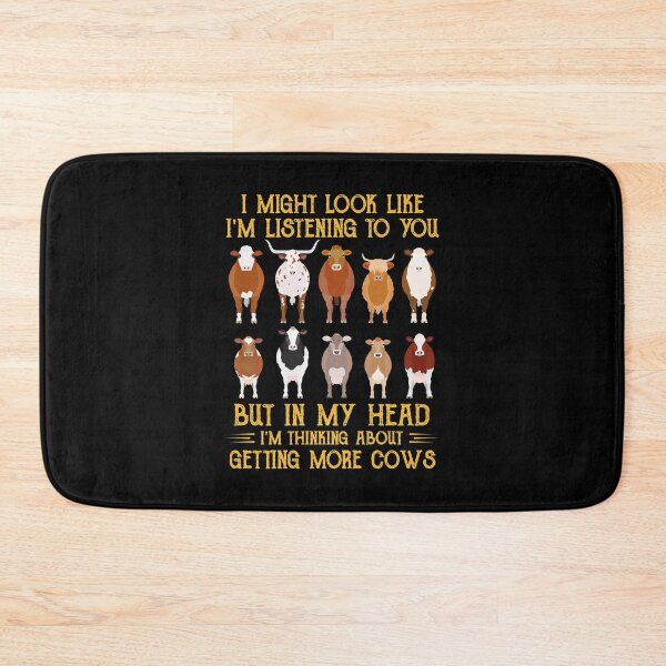 Item preview, I might look like I'm listening to you but in my head I'm thinking about getting more cows funny farmer lover amazing designed and sold by beckadamr.