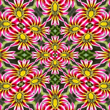 Artwork thumbnail, Cute Red Flower Pattern by Patternflower