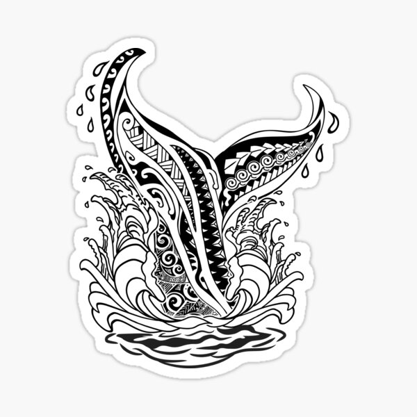 Minimalist Tattoo Whale Theme Sticker Set 11015730 Vector Art at Vecteezy