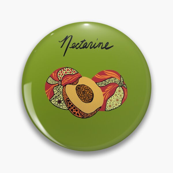 Item preview, Sweet Juicy Summer Nectarine Doodle Art designed and sold by Birgit Dugan.