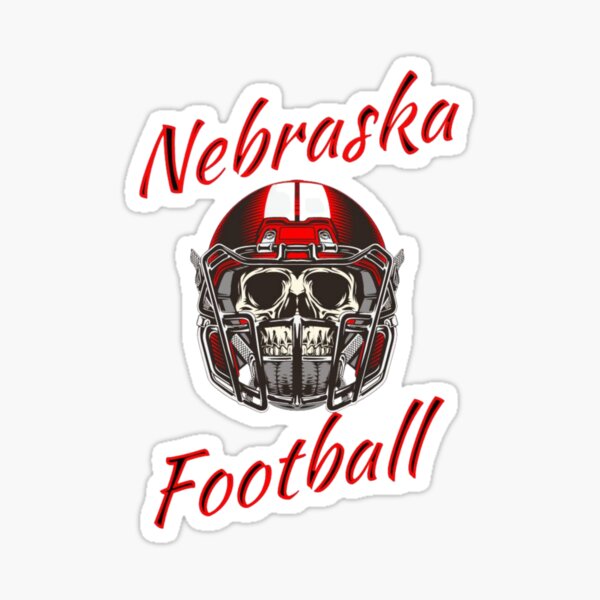 “Nebraska Football Helmet | Football | Nebraska Design” Sticker for