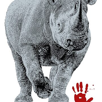 Artwork thumbnail, Black Rhino | Stop Poachers, Extinction is Forever by Scotch Macaskill