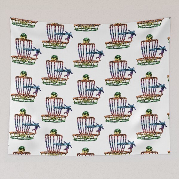 Item preview, Disc Golf Basket Art Psychedelic Style    designed and sold by HeyAysStorex.