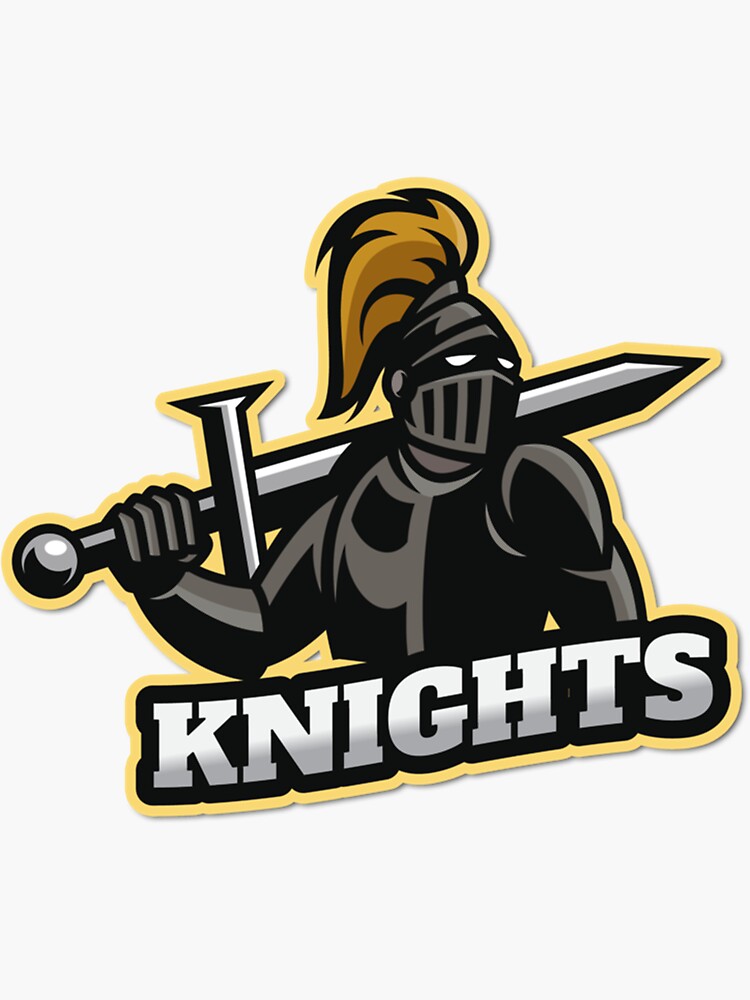 "Black and Gold Knights " Sticker for Sale by thelazydemon Redbubble