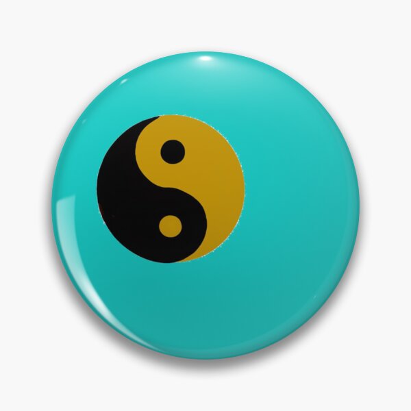 Item preview, black and gold yin yang   designed and sold by thelazydemon.