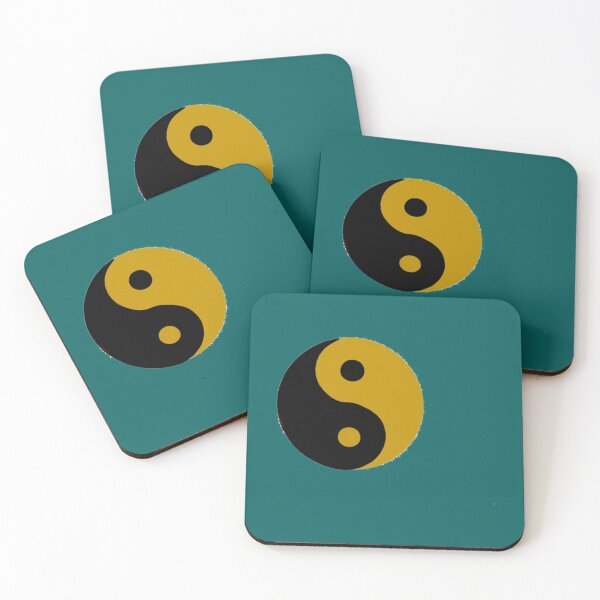 Item preview, black and gold yin yang   designed and sold by thelazydemon.