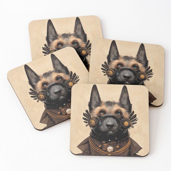 Item preview, German Shepherd Army Illustration designed and sold by SaturnFoxArt.