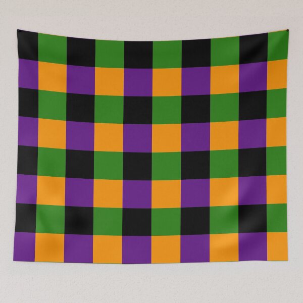 Item preview, Halloween colours Retro checkerboard designed and sold by ModSupporters.