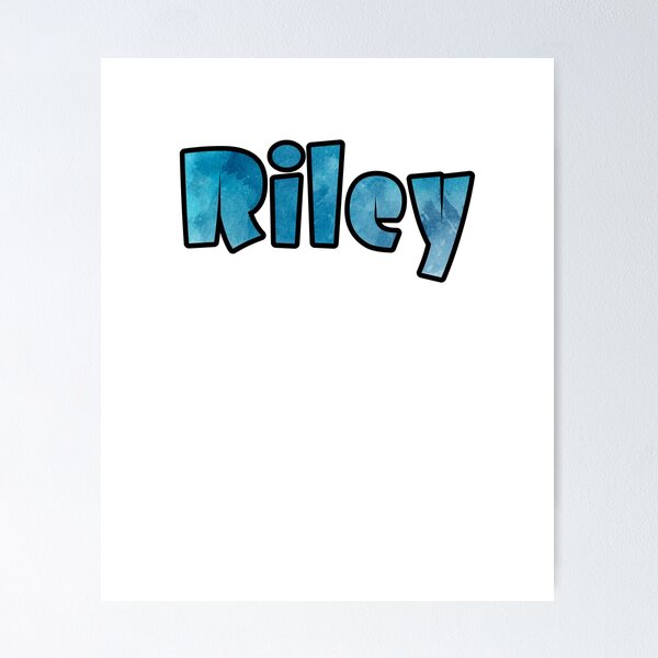 RILEY Baby Name Sign Gift' Poster, picture, metal print, paint by Ingo  Helmdach