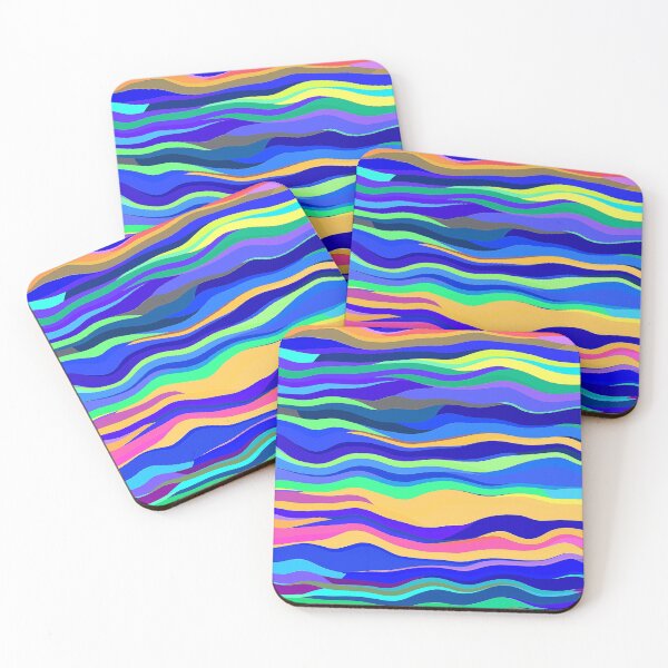 Item preview, Abstract Multicolored Waves designed and sold by Uday24.