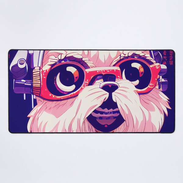 Item preview, Cutest Shi tzu as anime retrowave designed and sold by Studiowatermars.