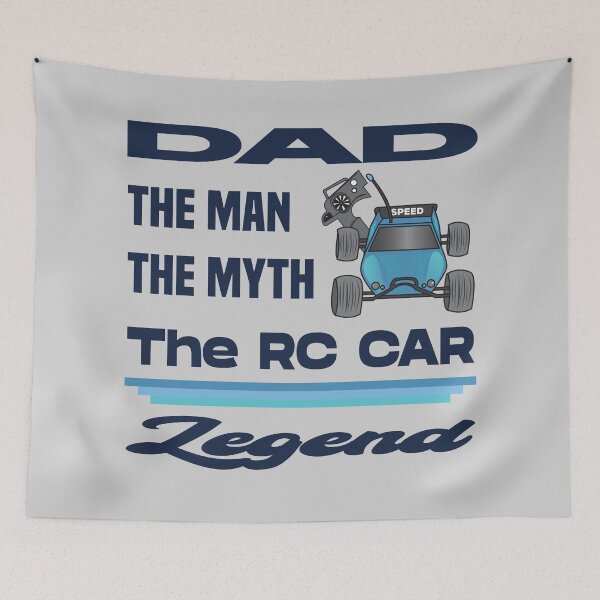 Item preview, Dad the man the myth the rc car legend, car and remote , dark text, rc car racing games competition, remote control cars lover designed and sold by SGS-.