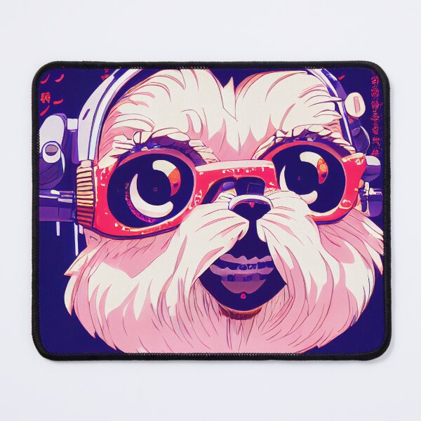 Item preview, Cutest Shi tzu as anime retrowave designed and sold by Studiowatermars.